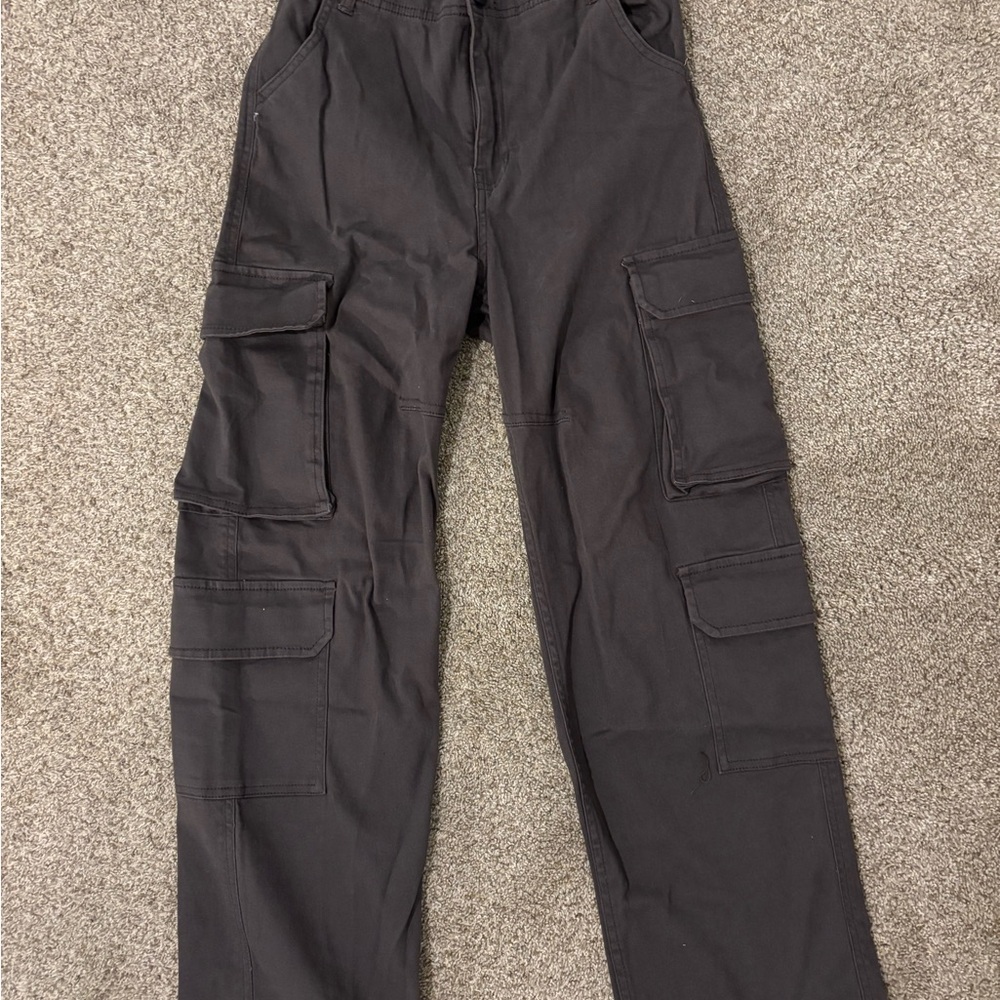 Boy's Black Cargo Pants